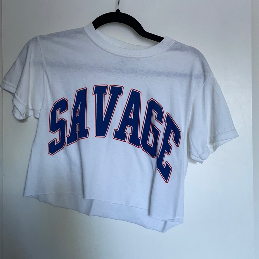 Fashion Nova Crop Top Savage Tee
